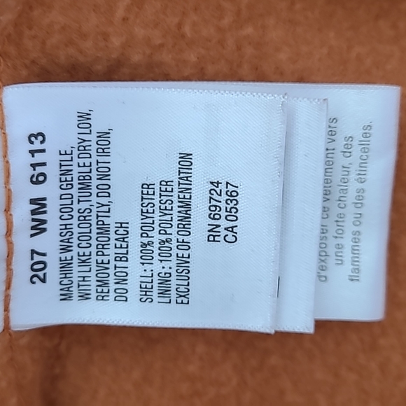 Men’s Columbia Overlook Trail Full Zip Fleece Jacket Size XL color orange - Picture 3 of 4